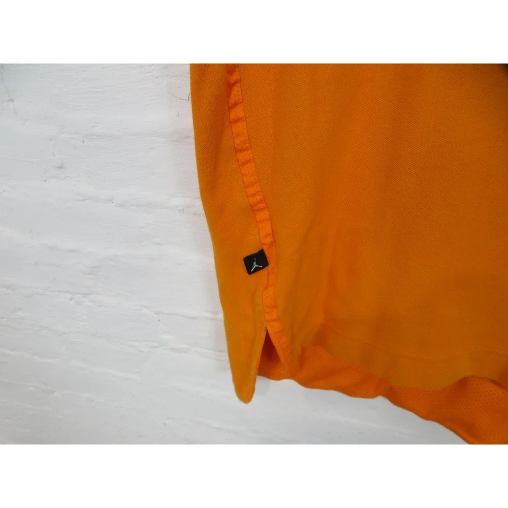 Vintage Air Jordan Polo Shirt Mens 4XL Orange Jumpman 23 Basketball Embroidered
